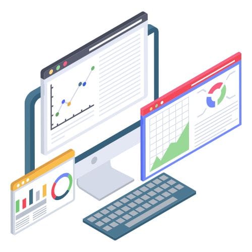 Digital dashboard graphic for analyzing capacity data