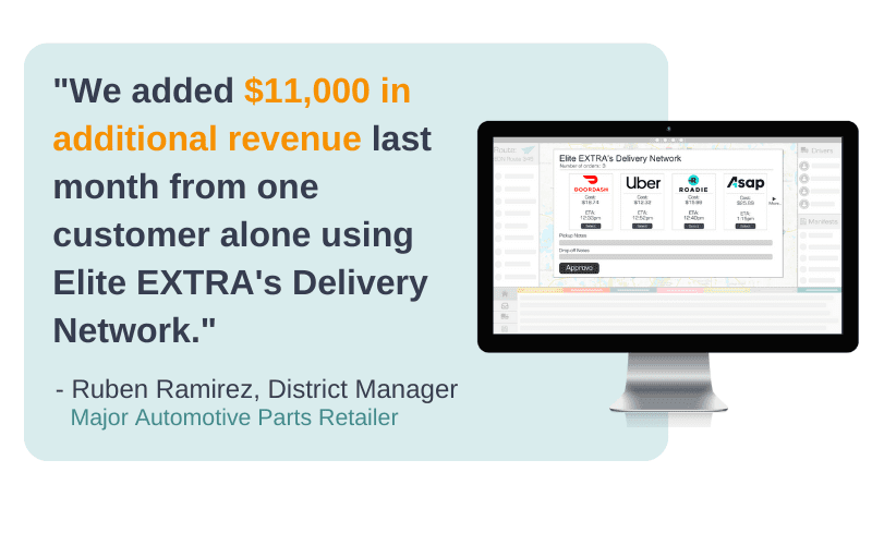 Customer testimonial image for Delivery Network