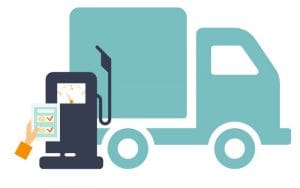 Fuel management systems fuel tracking graphic