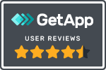 GetApp 4.5 stars user reviews crest